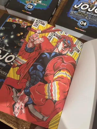 Mangás jojo?s bizarre adventure parte 3 vol. 1,2,3,4,5,6,7 e 8