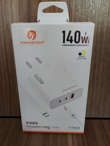 Carregador original hmaston 140w com garantia