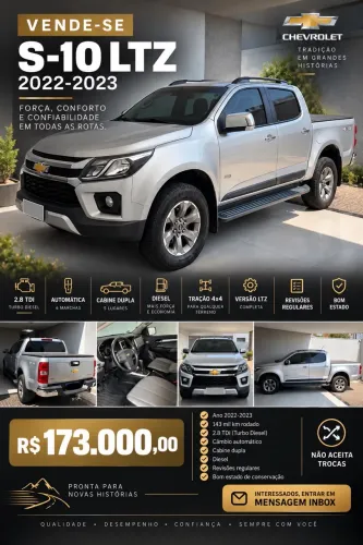 Chevrolet S10 Pick-up LTZ 2.8 TDI 4X4 CD Dies.aut 2023