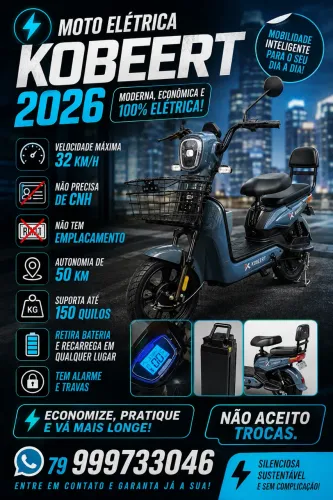 Moto elétrica Kobeert 2026
