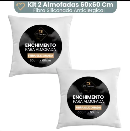 Enchimento de almofada 60x60 - 2 unidades