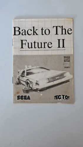 Manual Original Back to the Future II - Master System Tectoy (Com Etiqueta)