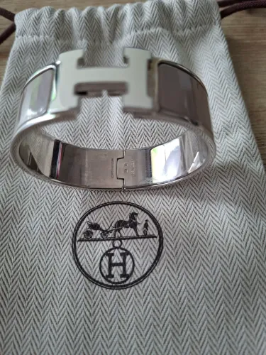 Pulseira Bracelete Hermès Clic Clac H Original Perfeita