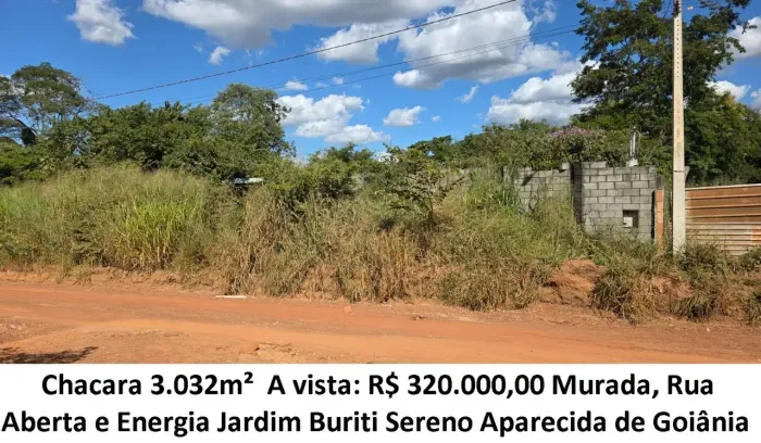 Leia a descrição: Chacara 3.032m² (Murada) Jardim Buriti Sereno