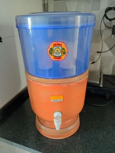 Filtro de barro 16L 3 velas carvão ativado