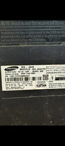 Mini System da Samsung completo bem conservado 