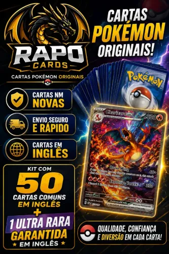 Rapo Pack Pokémon !!! Carta ex Garantida.