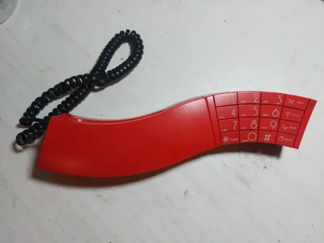 raríssimo telefone wave fone vermelho master mt-4000 do final dos anos 80 e início dos 90
