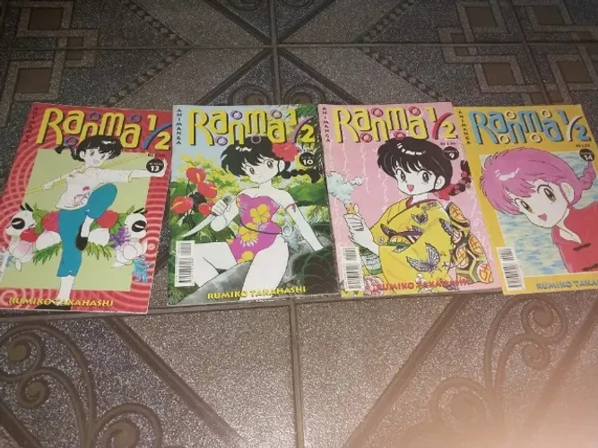 Ranma ½ volumes 9, 10, 13 e 14