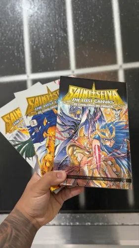 Manga volume 12 cavaleiros do zodíaco The lost canvas Saga de Hades kit 3 mangás
