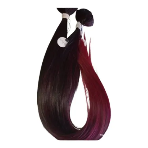 Cabelo fibra EUROPEIA na tela 200gr 75/80cm cast.OMBRE MARSALA
