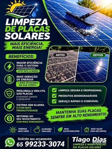 LIMPEZA DE PLACA SOLAR