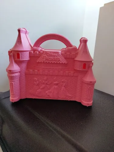 Maleta Castelo Princesas Disney Grendene Kids - Rosa (Colecionável)