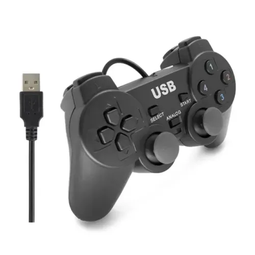 Controle Joystick Doubleshock Com Fio USB PC Notebook - R$ 59,99