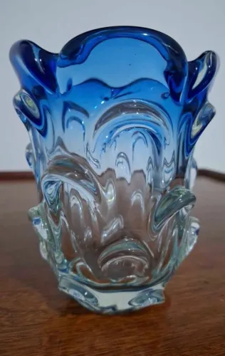 Vaso em Murano azul Pequeno