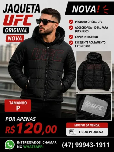 JAQUETA UFC ORIGINAL NOVA