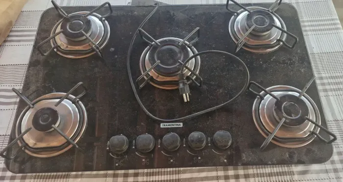 Fogão cooktop 5 bocas