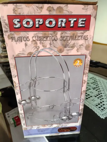 Suporte prato talheres e guardanapo