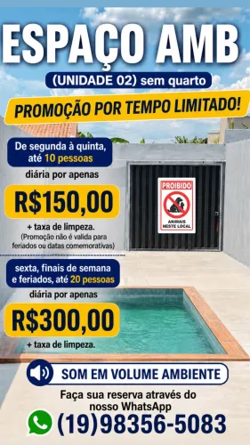 SALÃO DE FESTAS COM PISCINA 