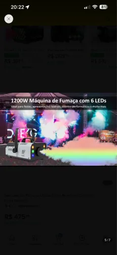 Máquina de fumaça