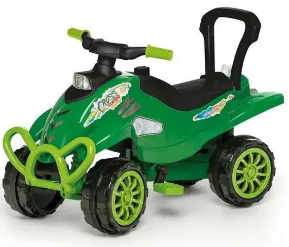 Carrinho Passeio Infantil Empurrador Pedal Bebe Cross Verde