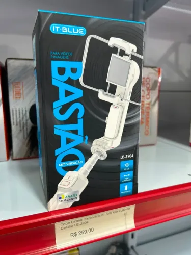 Tripé Gimbal Estabilizador Anti Vibração de Celular gravação vídeos fotos