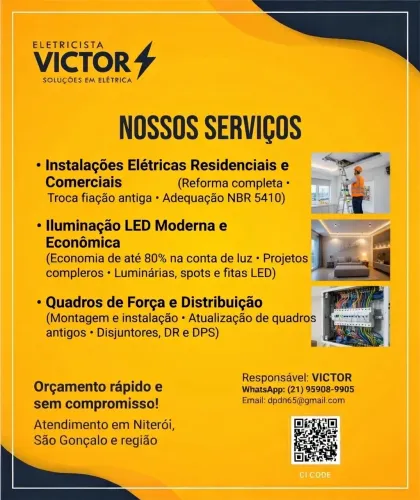 Eletricista predial e residencial