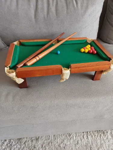 Miniatura de mesa de sinuca 18x12x11