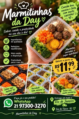 Venda de marmitinhas saudáveis