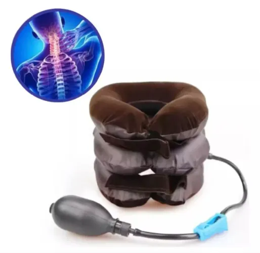 Vendo colar cervical pneumático tração cervical hérnia de disco.