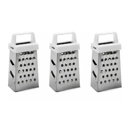 3 Mini Ralador Inox Lembrancinhas Noz Queijo portátil Manual