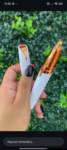 Caneta Depiladora Sobrancelha Elétrico Recarregável USB Bivolt (Cores Sortidas)