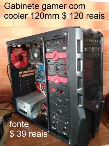 Fonte Atx 300W Real pra Computador Cpu Quad Gabinete Gamer