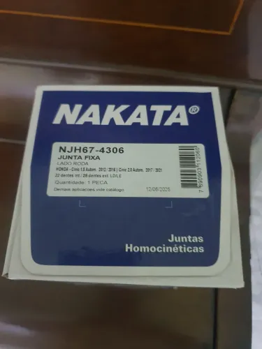 1 junta homocinética New civic 2017 em diante Nakata