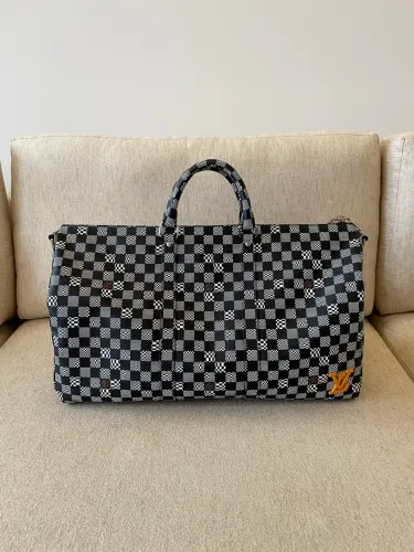 Bolsa Louis Vuitton Paris Keepall Bandoulière - Completa - Estado de Nova