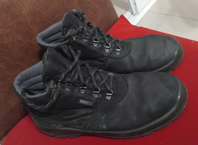 Bota De Segurança Bracol Preta Nº 41 Com Cadarço