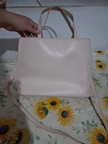 Bolsa tote glória Arezzo - tamanho médio- rosé