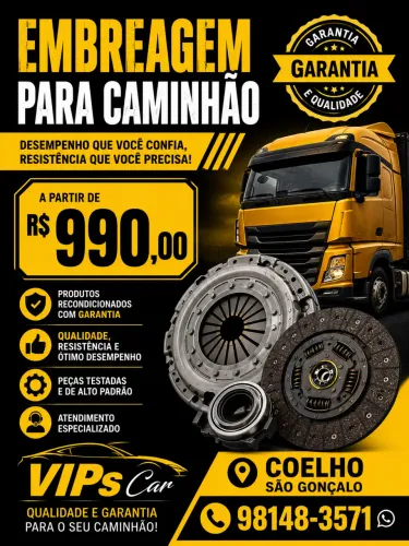Embreagem e Amortecedores Qualidade garantida VIPs car ?