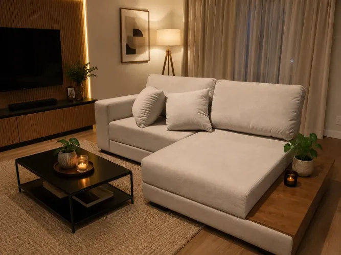 Sofa chaise canto bucle mostruário 