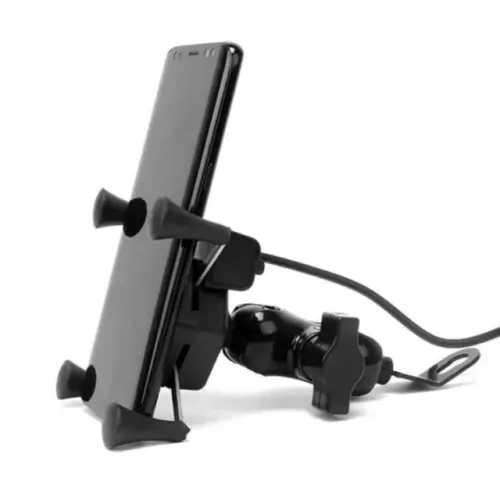 Suporte de moto, Carregador, garra para Celular Gps Universa Fixa Retrovisor