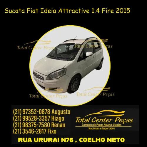 Peças Para Retiradas Fiat Ideia Attractive 1.4 Fire 15