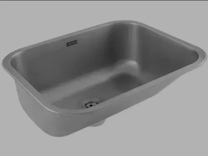 Tanque de Lavanderia Monobloco Aço Inox Polido 32 Litros (55 cm x 45 cm) Marca Franke Novo