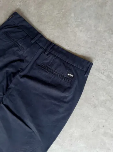 calça hugo boss kaito slim fit azul 42