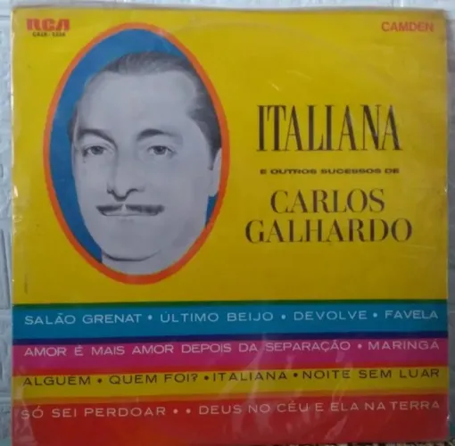 disco de vinil Italiana e outros sucessos de Carlos Galhardo