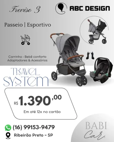 Carrinho de bebê - ABC design - Treviso 3