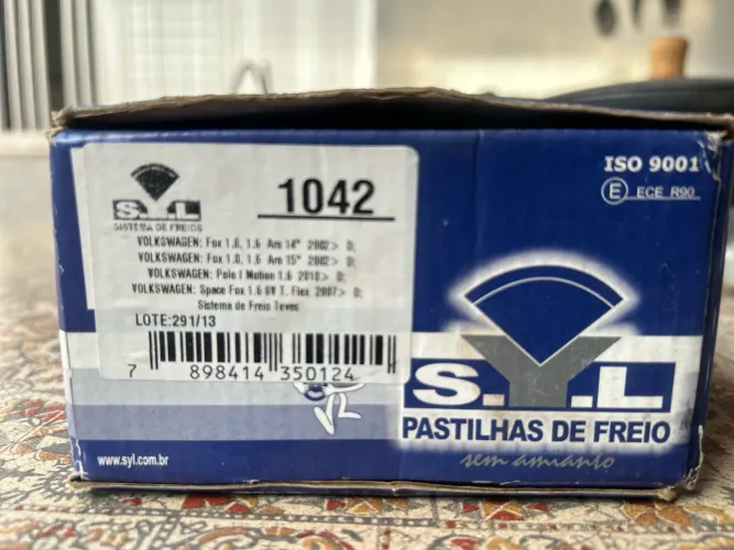 Pastilha de freio Sil para fox e polo