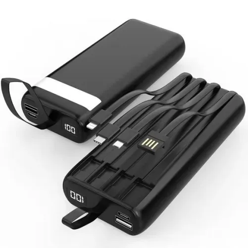 Power bank universal carregador portátil para Android e IOS inclui lanterna
