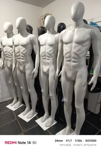 Manequim Masculino Completo Branco Sopro (Cada R$450)
