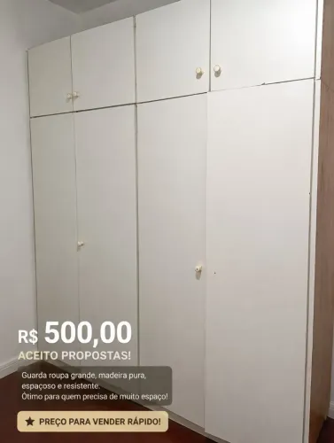 Guarda-Roupa 4 Portas de Madeira - Ótimo Espaço