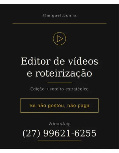 Editor de vídeos e roteirização